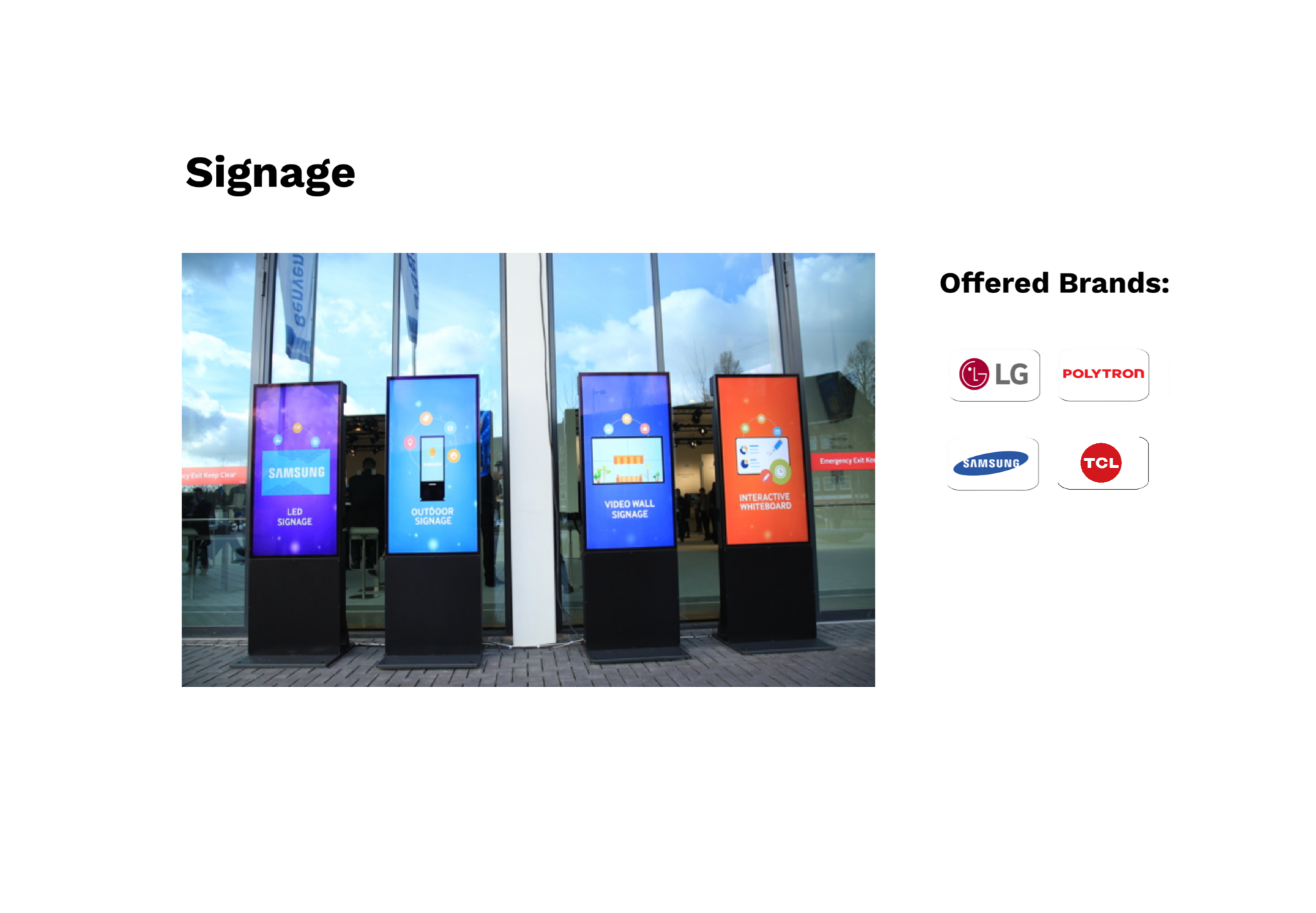 Digital Signage display komersial untuk lobby kantor dan pusat perbelanjaan Jakarta