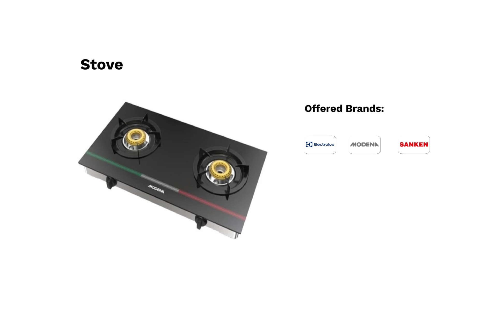 Stove kompor freestanding komersial untuk dapur hotel dan restoran Jakarta